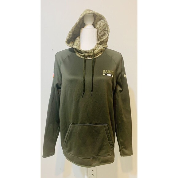 Nike On Field Salute to Service New Orleans NFL Saints Sweatshirt Hoodie Size M - Picture 1 of 8